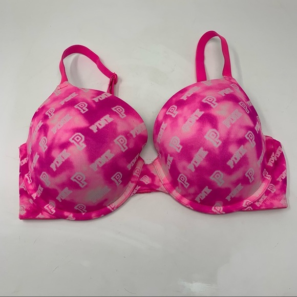 PINK Victoria’s Secret Wear Everywhere T-shirt Lightly Lined Bra - Picture 1 of 5
